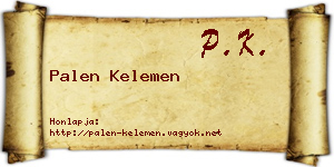 Palen Kelemen névjegykártya